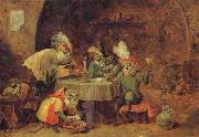 David Teniers Smokers and Drinkers oil painting